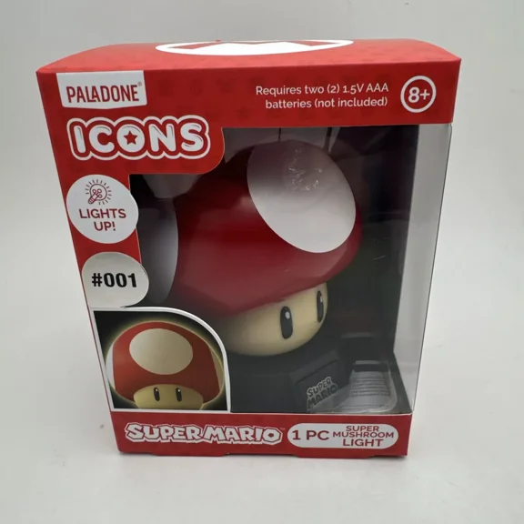 Paladone Super Mario Super Mushroom Icon Light Collector #001