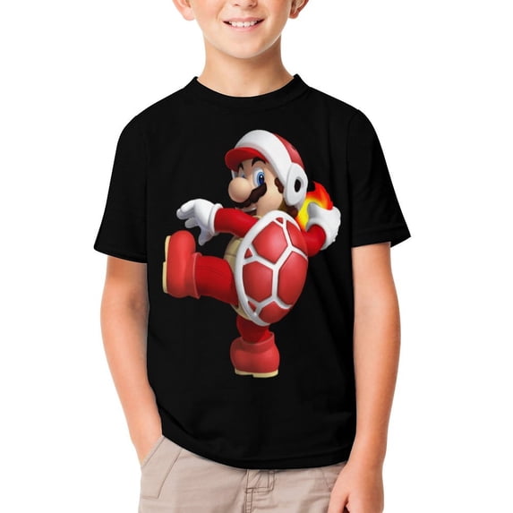 Super Mario T-Shirts for Boys Girls, Kids 3D Print Short Sleeve, Unisex Crew Neck Tee Shirts for Youth