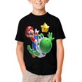 thumbnail image 1 of Super Mario T-Shirts for Boys Girls, Kids 3D Print Short Sleeve, Unisex Crew Neck Tee Shirts for Youth, 1 of 9