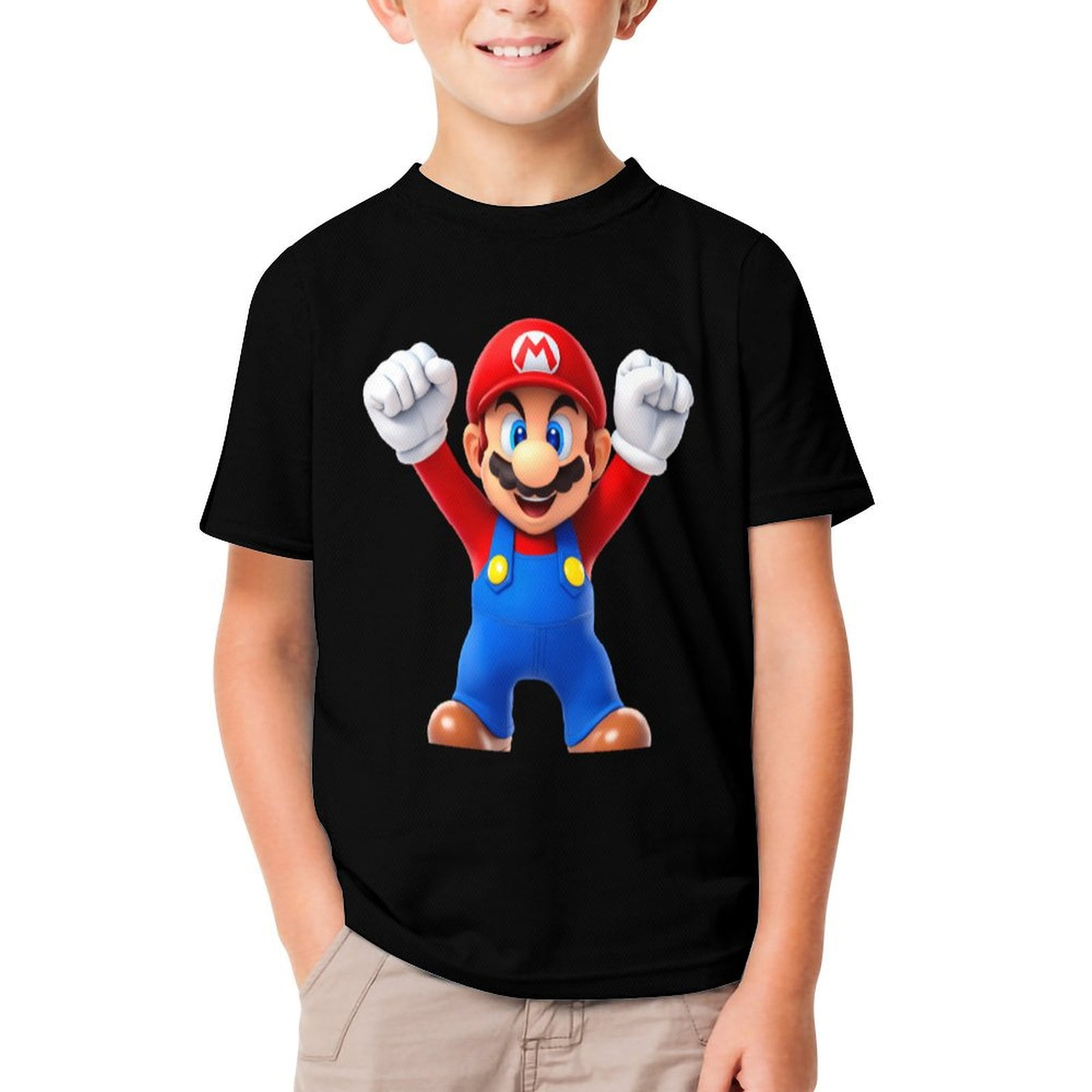 Super Boy Mario Printed 1 To 11 Year Kids Boys Casual T-Shirt In Cheapest Price Only In Dhaka