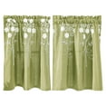 thumbnail image 1 of Lwlmwt Kitchen Curtains Blackout Short Panels Double-Panel Embroidered Short Curtains Ideal for Kitchen Cabinets Warm and Cozy Home Decor, 1 of 5