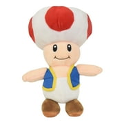 Super Mario Toad 14 Inch Stuffed Plush Character Toy