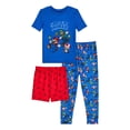 thumbnail image 1 of Super Mario Toddler Boys Short Sleeve Pajama Set, 3-Piece, Sizes 12M-5T, 1 of 4