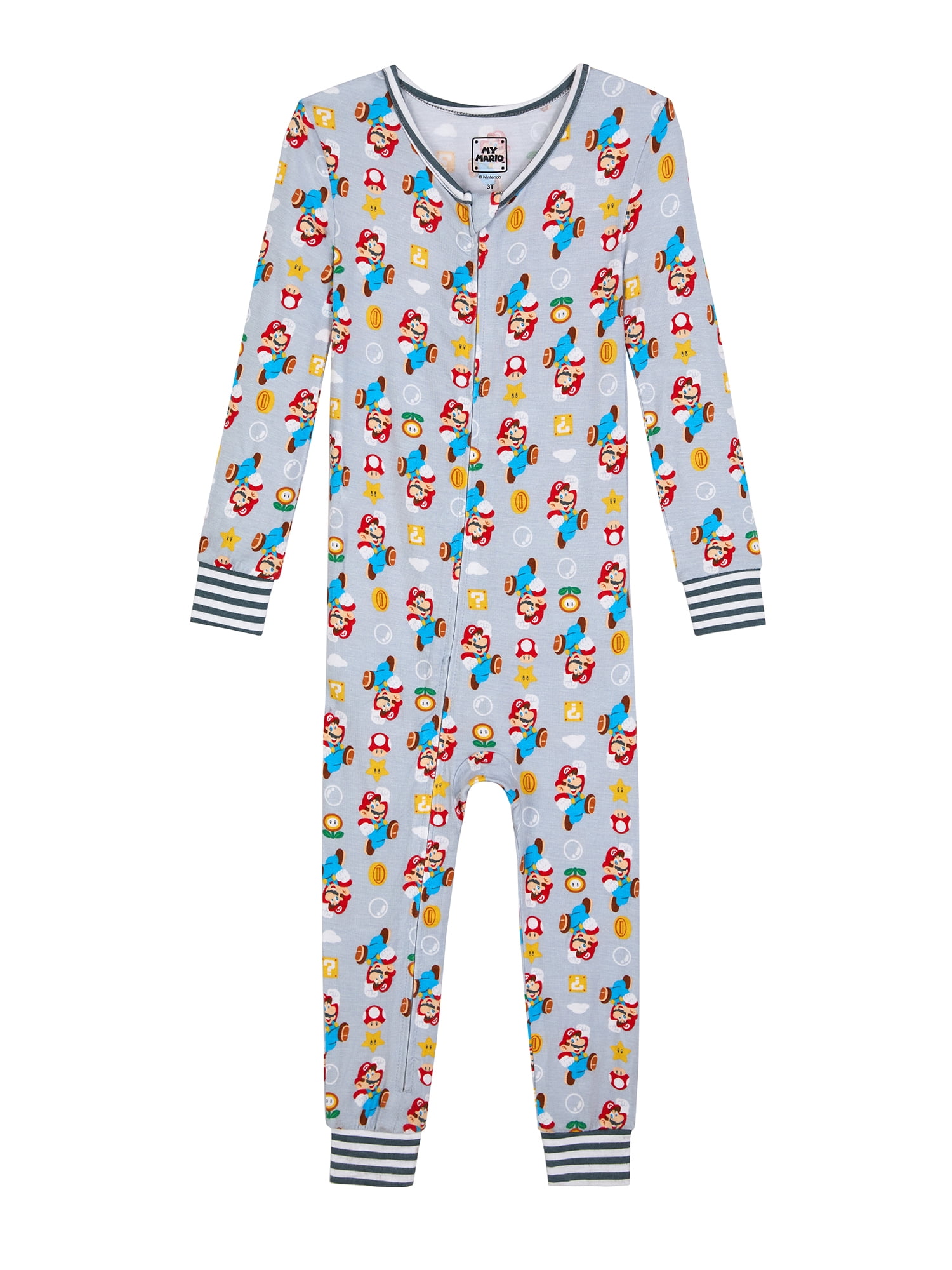 Super Mario Toddler Long Sleeve Blanket Sleeper, One-Piece, Sizes 12M-5T