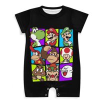 Super Mario Unisex Baby Boy Girl Jumpsuit Romper Bodysuit Playsuit One Piece Outfit Clothes 0-3M