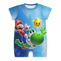 Super Mario Unisex Baby Boy Girl Jumpsuit Romper Bodysuit Playsuit One Piece Outfit Clothes 0-3M