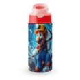 thumbnail image 1 of Super Mario Water Bottle, Insulated Water Cup with Pull Top Cap, 304 Stainless Steel, Leakproof Sport Cup, 350 ML, 1 of 8