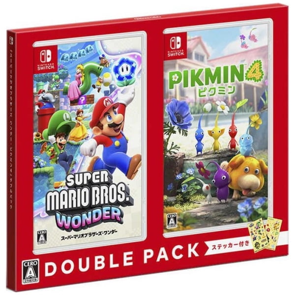 Switch ソフト マリオワンダー、ピクミン4、ファッションドリーマー Super Mario Wonder & Pikmin 4 Double Pack (JPIM) (Multi