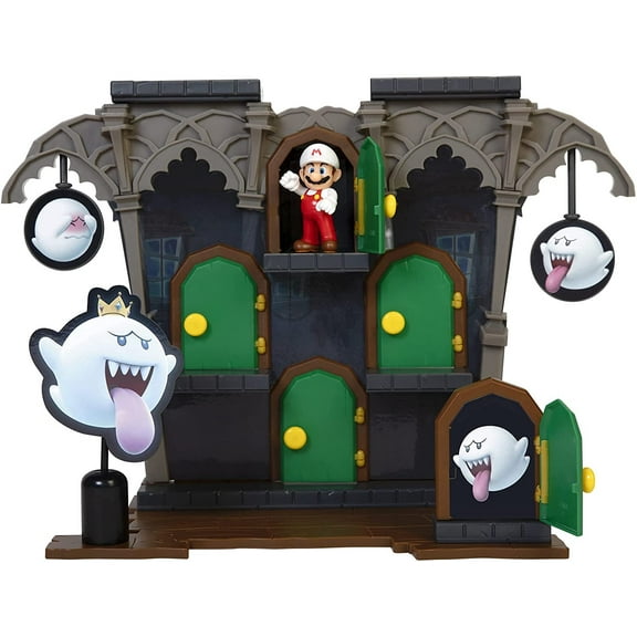 World of Nintendo Super Mario Deluxe Boo Mansion Playset