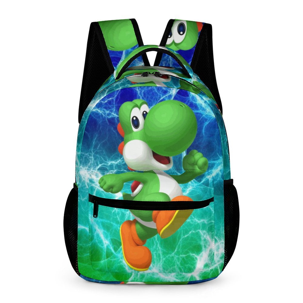 Super Mario Yoshi Casual Shoulder Bag Lightweight Prints Book Bag