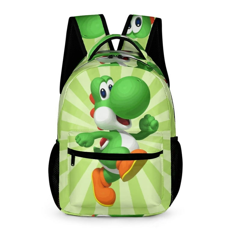 Super Mario Yoshi Casual Shoulder Bag Lightweight Prints Book Bag