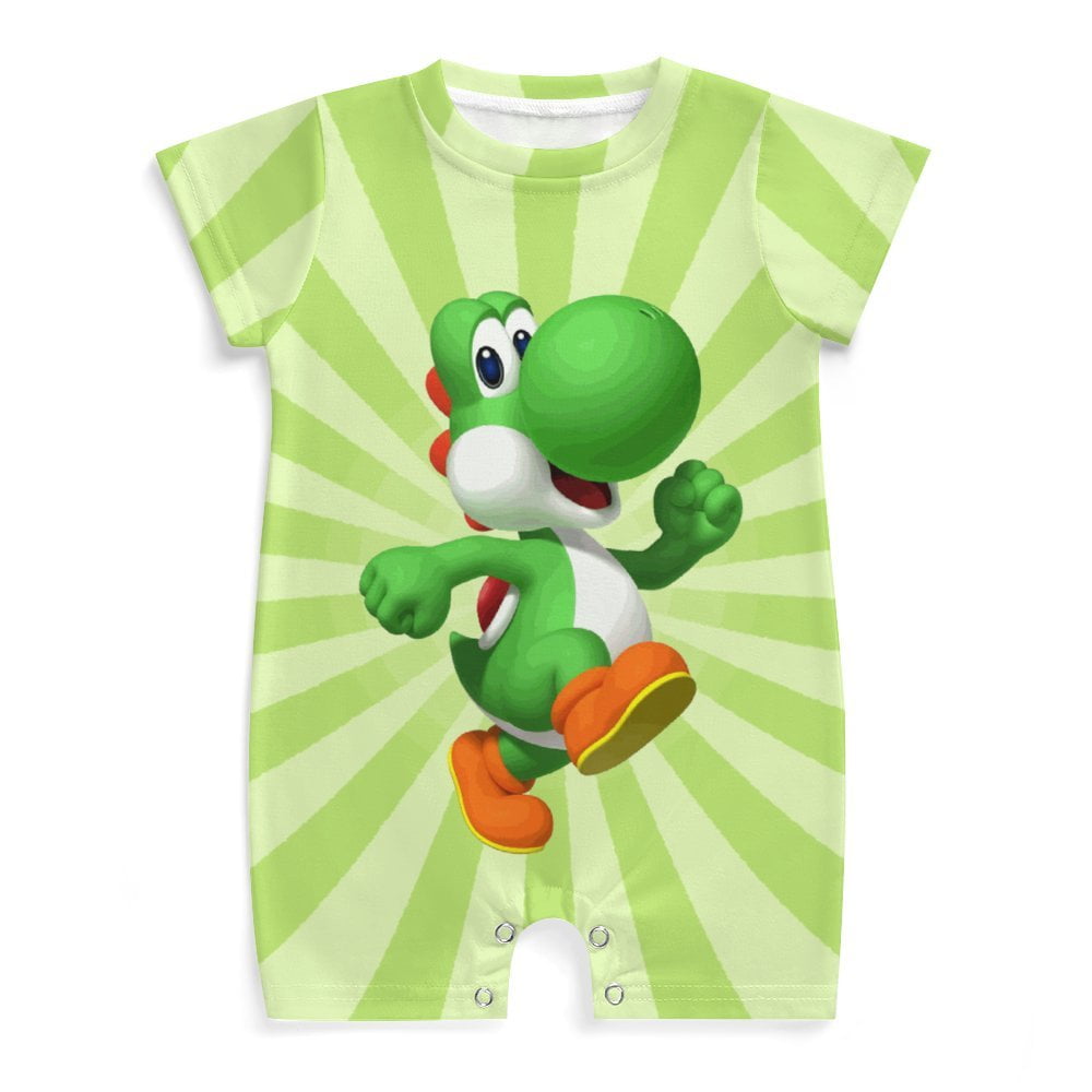 Super Mario Yoshi Unisex Baby Boy Girl Jumpsuit Romper Bodysuit