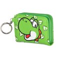 thumbnail image 1 of Super Mario Yoshi Women's Compact Wallet With Snap Closure And Zipper Compartment, 1 of 7