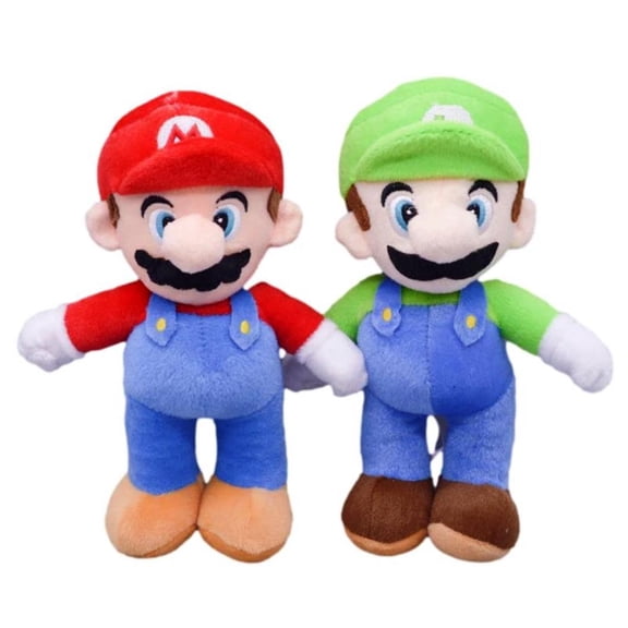 Super Mario and Luigi 10 Inch Tall Plush Figures