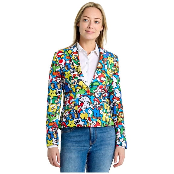 OppoSuits Women's Blazers Super MarioT - US 6 Multicolor