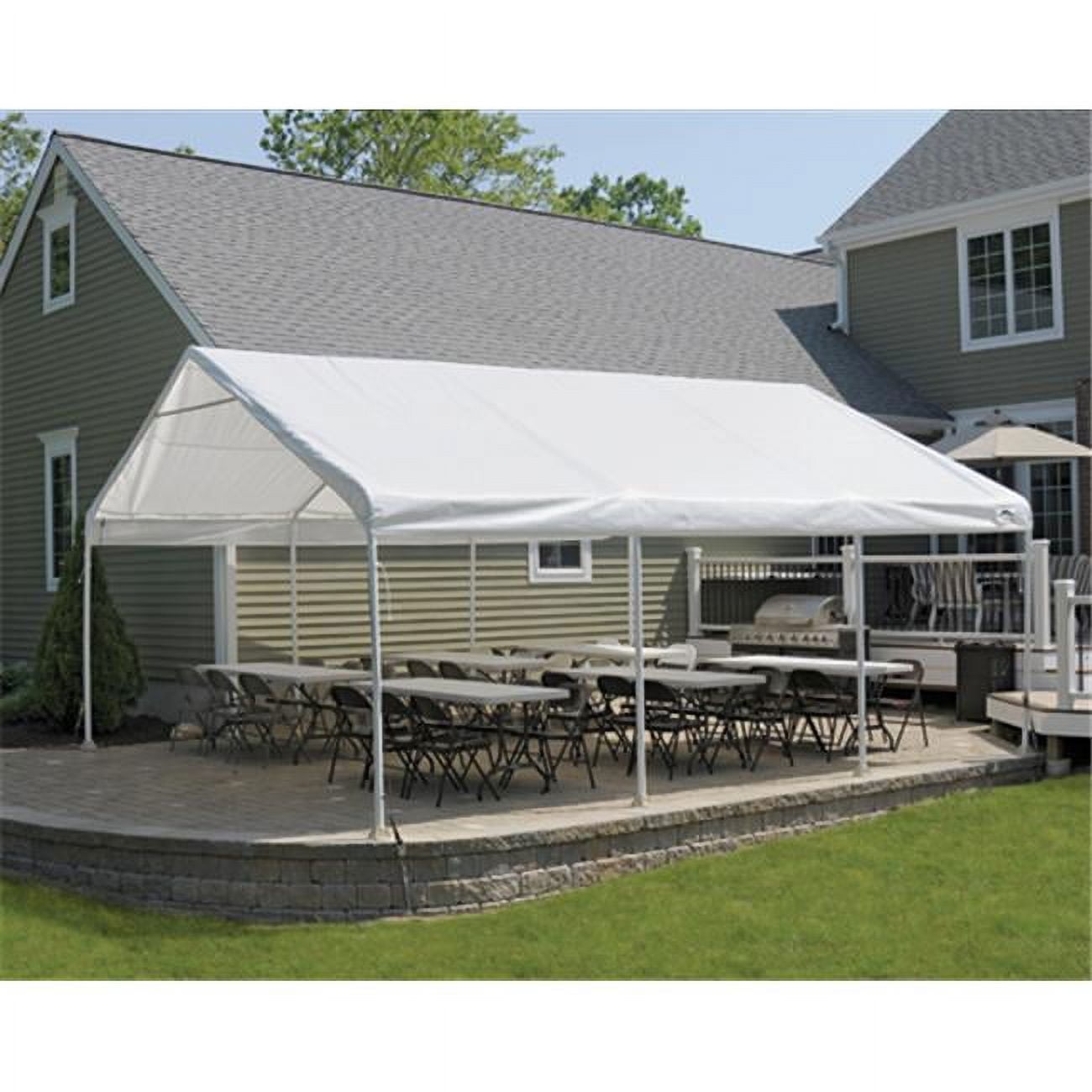 ShelterLogic Super Max Heavy Duty Carport Garage Tent, 18 ft. x 20