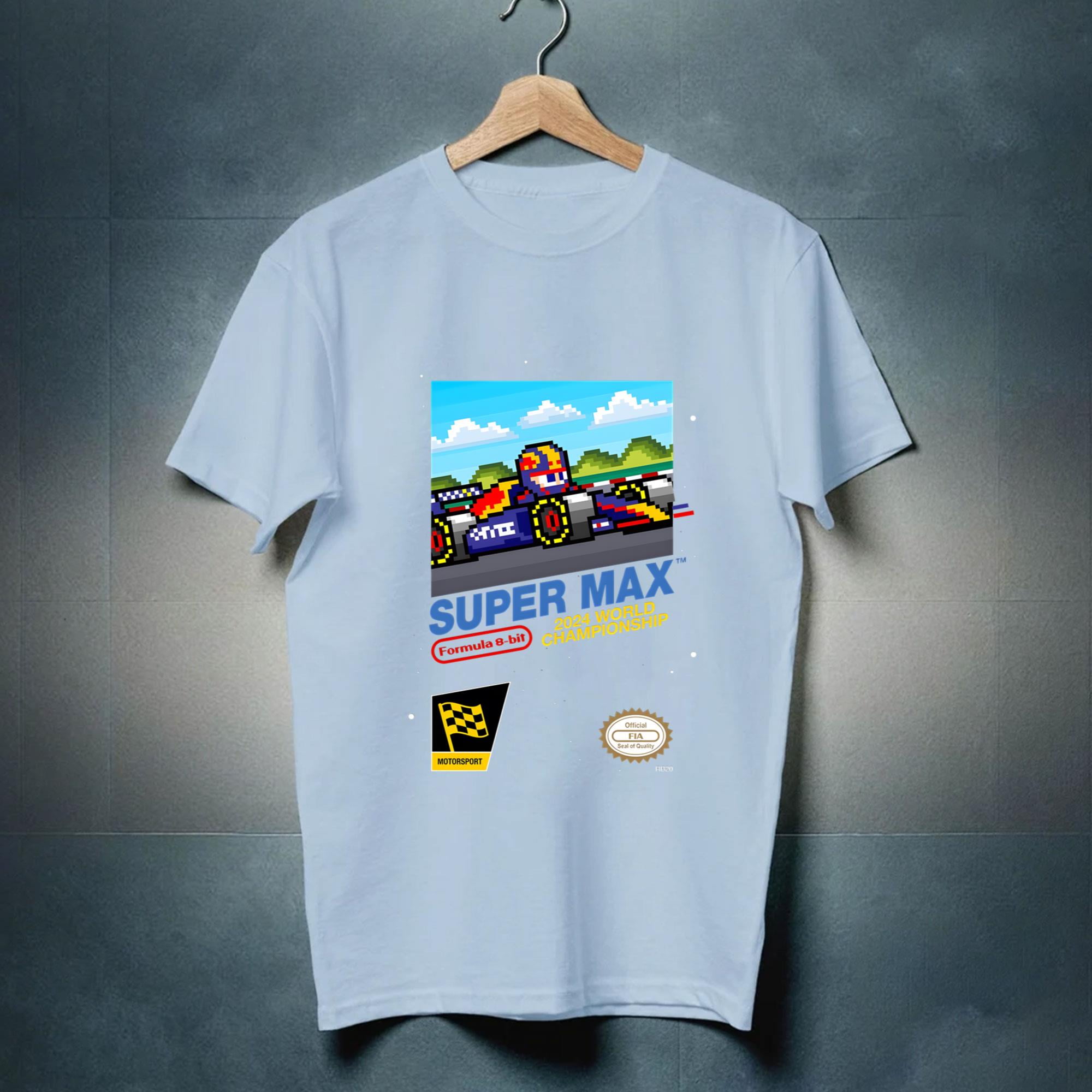 Super Max Verstappen Red Bull 2024 Formula 1 F1 Nintendo 8bit Cap T