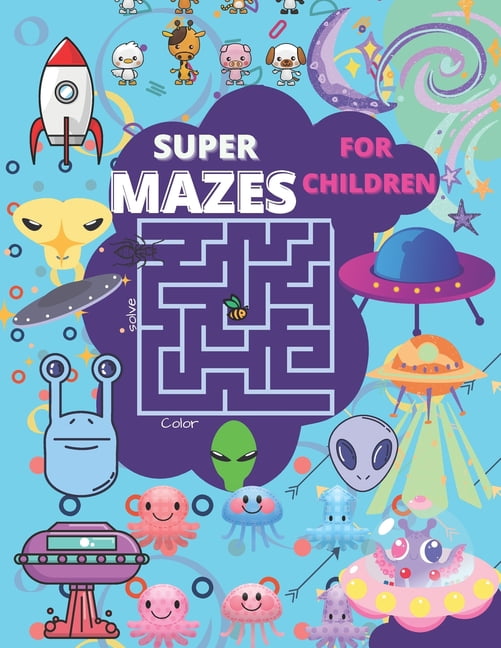 Super Mazes For Children: Top Maze Book For Kids, Super-Hero Maze Book, (Paperback)