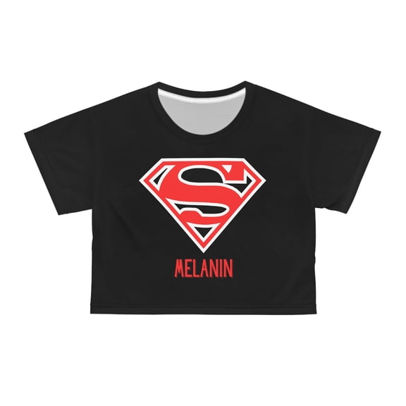 Super Melanin Crop Tee Black Girl Tshirt