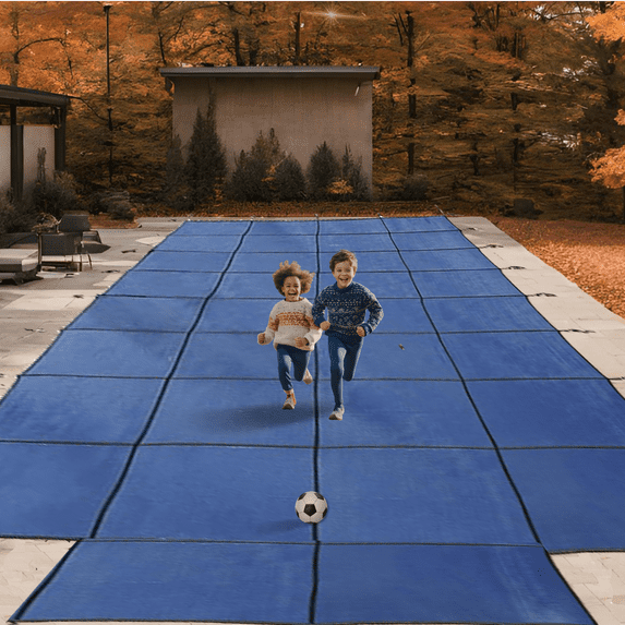 Super Mesh Safety Pool Cover for In-Ground Pools 15x30 CES, 5 YR Warranty - PC6370