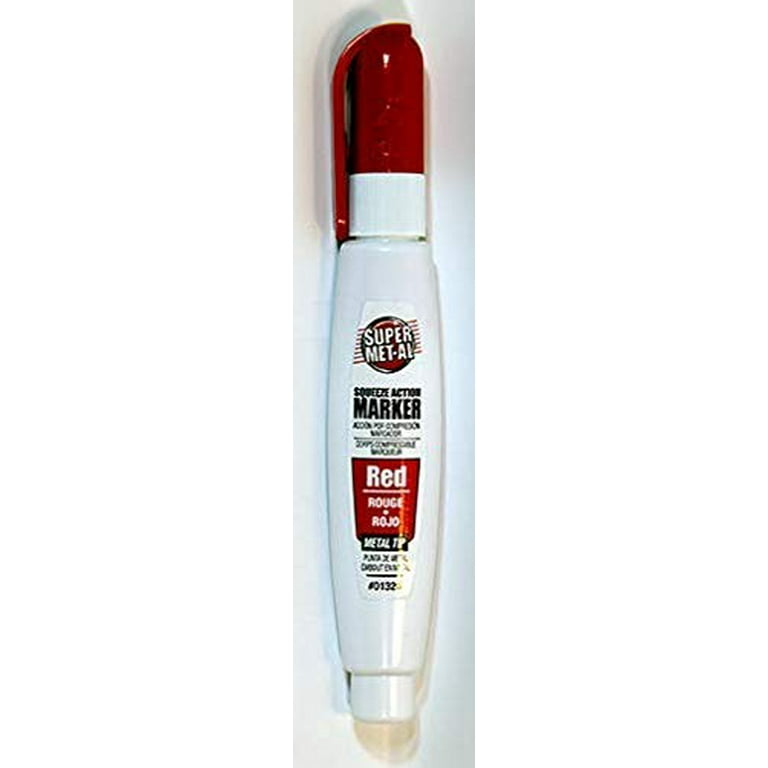 Super Met-Al 1296-1326 Squeeze Action Red Paint Marker