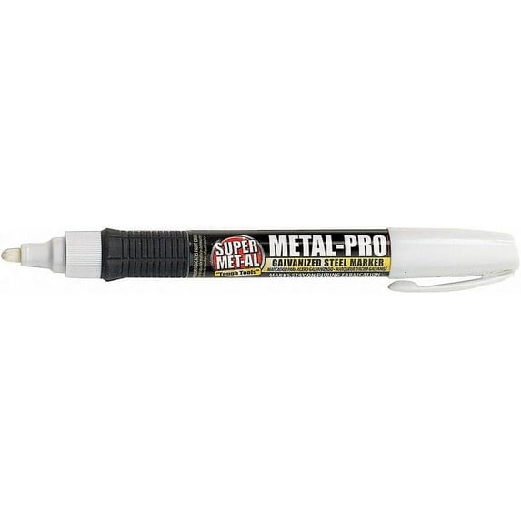 Super Met-Al Metal-Pro Galvanized Steel Marker (Red) - 12 PACK