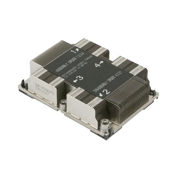 Super Micro CPU Heat Sink 1U LGA3647 CPU Heat Sink for X11 Purley Platform Brown Box