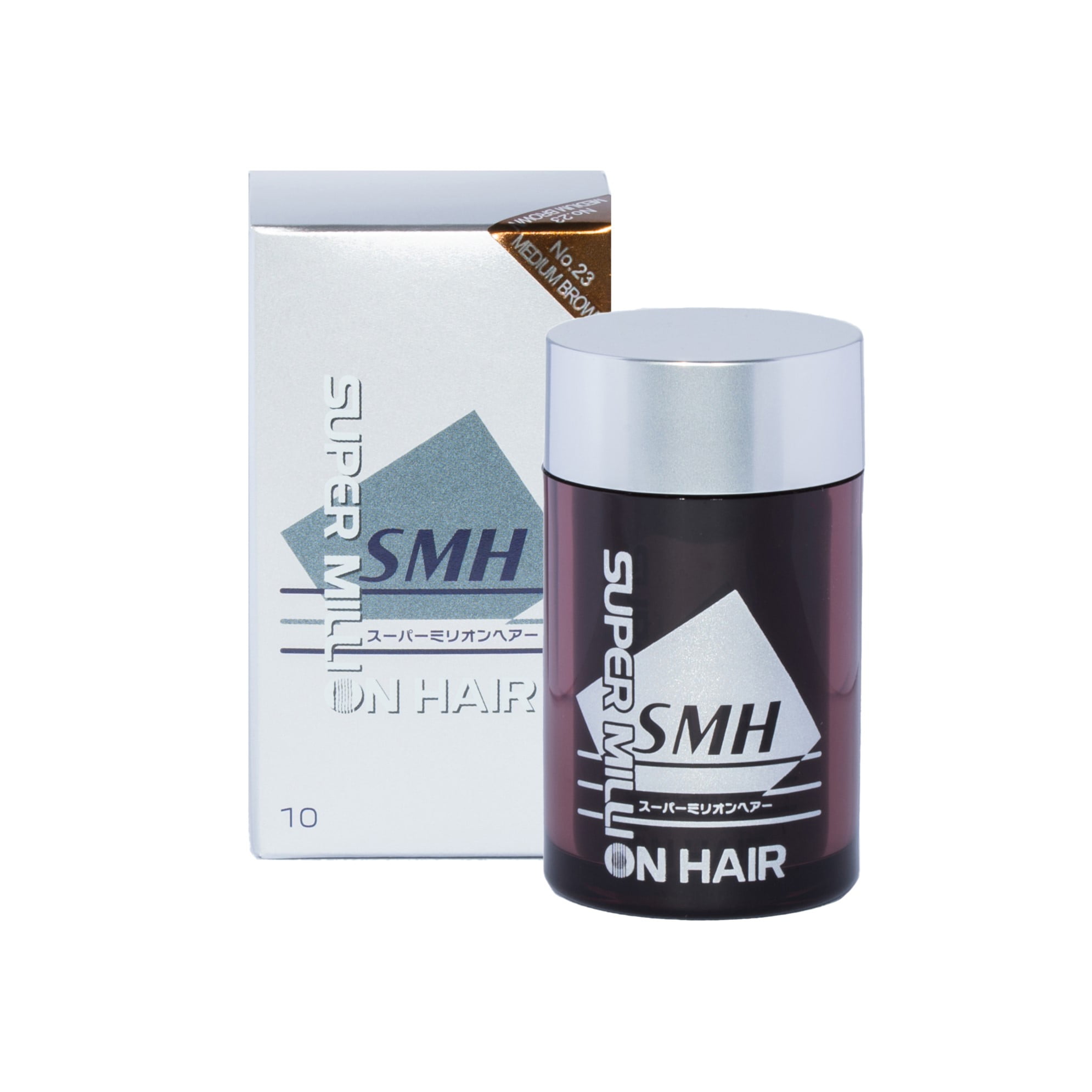 Super Million Hair Building Fibers Fill in Bald Spot or Thinning Hair, Thicker, Fuller, Natural Looking Hair Instantly 10g Medium Brown