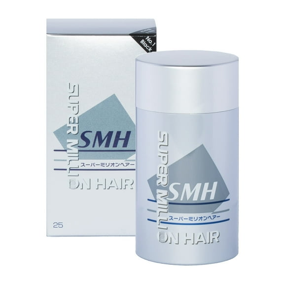 Super Million Hair Fibers Black 25g Made in Japan Fill in Bald Spot or Thinning Hair