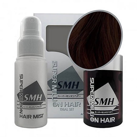 Super Million Hair Fiber Trial Set - Medium Brown #23 (10g Hair fiber & 60ml Hair Mst)