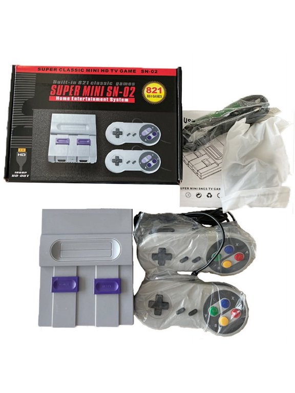 Super Mini Classic Video Controllers TV Player Built-in 821 Plays with Dual Gamepads