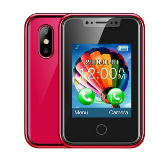 Super Mini Phone 1.77 inch Touch Display 350mAh Battery Bluetooth Dial Music Dual SIM Camera Magic Voice Small Mobile Phone