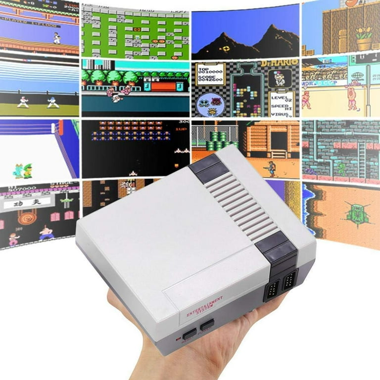 brænde I særdeleshed Gepard Super Mini Retro Classic Family TV Game Console Built-in 620 TV Video Games  Non-repetitive 8 Bit AV NTSC With Dual Controllers Smart FC White -  Walmart.com