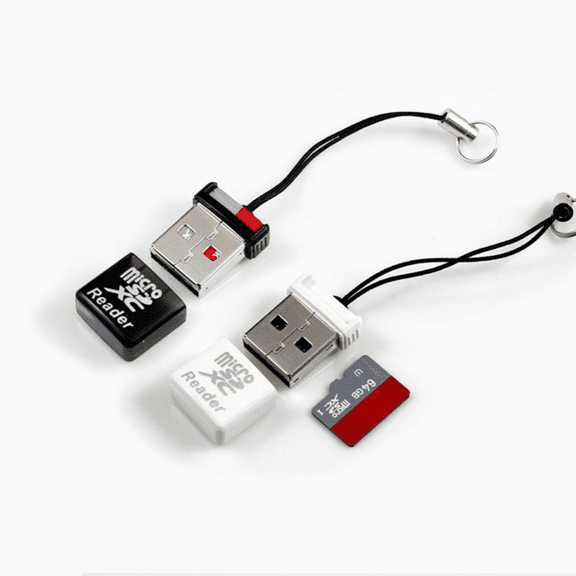 Super Mini USB 2.0 Micro SD Card Flash TF Memory Card Reader Adapter for Computer Laptop Car