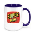 thumbnail image 1 of Super Mom Coffee Mug, Super Mom, Mom Mug, Coffee Cup For Mom, Mother's Day Gift, Mom Birthday Gift, Super Mom Cup, Gift For Her, Sublimated, BLUE, 1 of 1