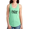 thumbnail image 1 of Super Mom Crown Flowers Racerback Tank Women -Image by Shutterstock, Female x-Small, 1 of 4