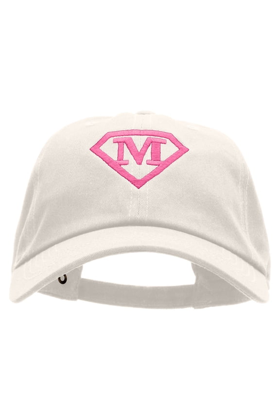 Super Mom Embroidered Washed Cap - Beige OSFM
