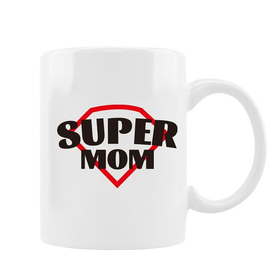 Super Mom Mug and Mom Coffee Mug, Mother's Day Gifts For Mom, Birthday Gift Tea Cup For Mom, Mom Gifts From Daughter and Son