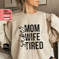 thumbnail image 1 of Super Mom Super Wife Super Tired Sweatshirt, Mother's Day Gift, Mama Crewneck Gift, Super Mom Hoodie, Her, Wife TSHIRT All Size S-5XL, 1 of 5