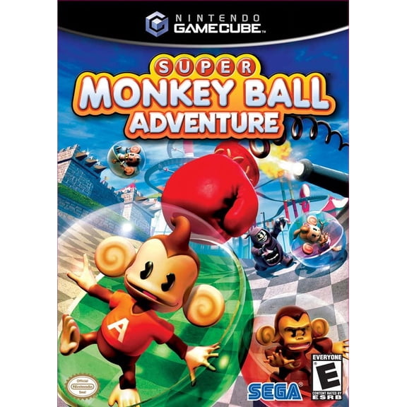 Restored Super Monkey Ball Adventure Nintendo GameCube Video Game