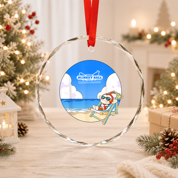 Super Monkey Ball Banana Rumble Palette Beach Glass Ornament