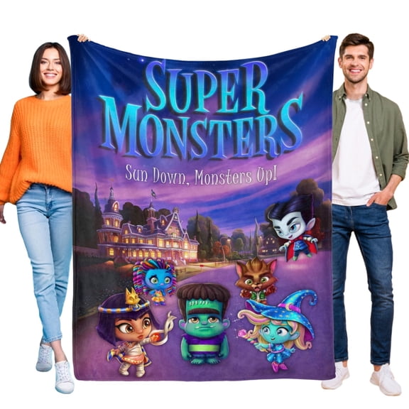 Super Monsters Blanket Soft Bed Sofa Couch Throw Cozy Lightweight Birthday Gift