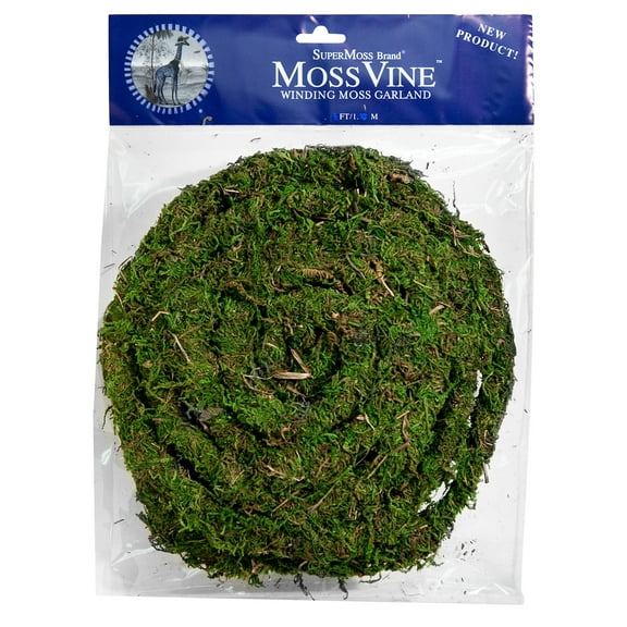 Super Moss (22711) MossVine Garland, Fresh Green, 12ft