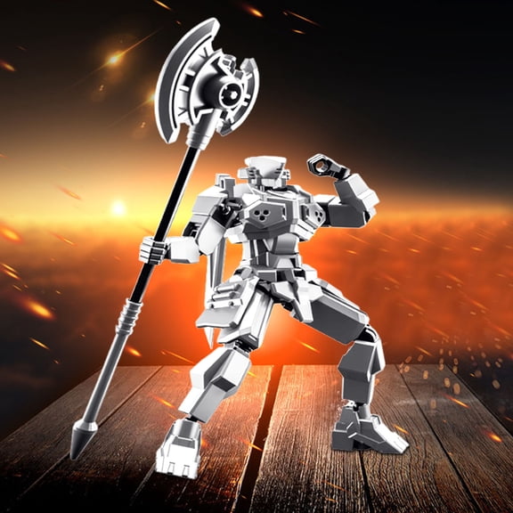 Super Movable Doll Building Block Toy DIY Assembly Robot Model for Boys Intelligence Puzzle Educational Creative Fun Toy for Children