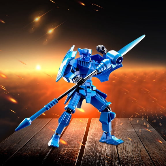 Super Movable Doll Building Block Toy DIY Assembly Robot Model for Boys Intelligence Puzzle Educational Creative Hands-On Play for Kids