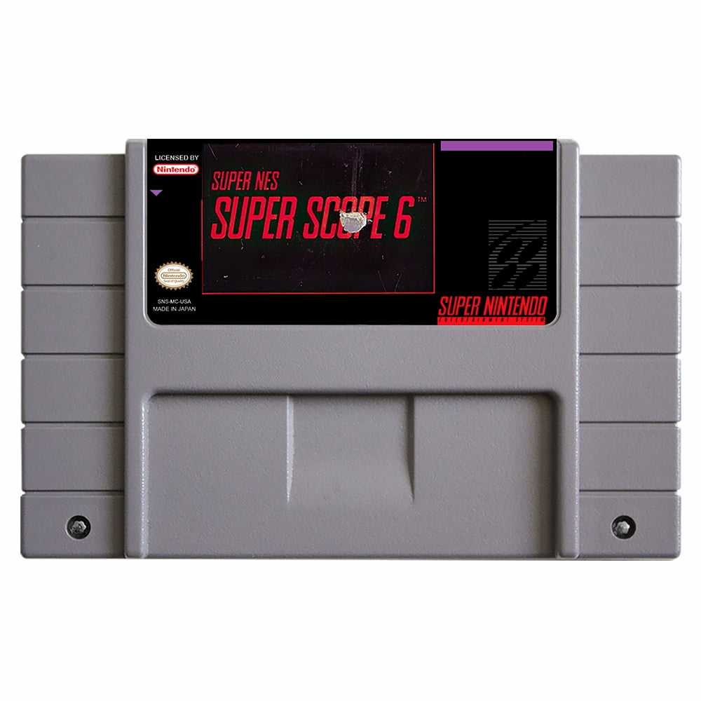 Super NES Super Scope 6 Game Cartridge for SNES 16 Bit Retro Games Collection Consoles