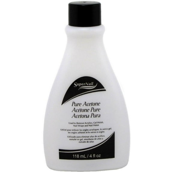 Super Nail Pure Acetone Polish Remover 4 Oz