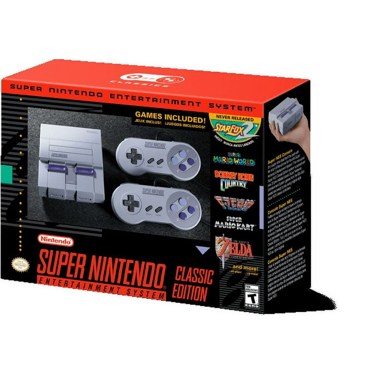Authentic SNES Super Nintendo Classic Mini Console Entertainment System 21 Games
