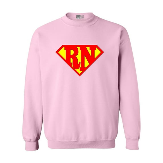 Super Nurse RN Registered Nurse Super Hero DT Crewneck Sweatshirt