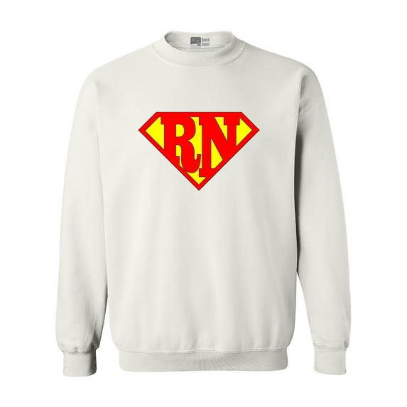 Super Nurse RN Registered Nurse Super Hero DT Crewneck Sweatshirt